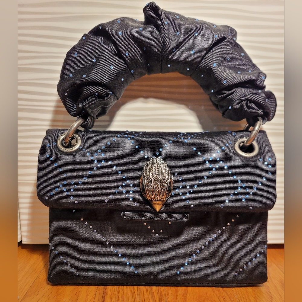 Kurt Geiger Mini Bag Ruched Fabric Black